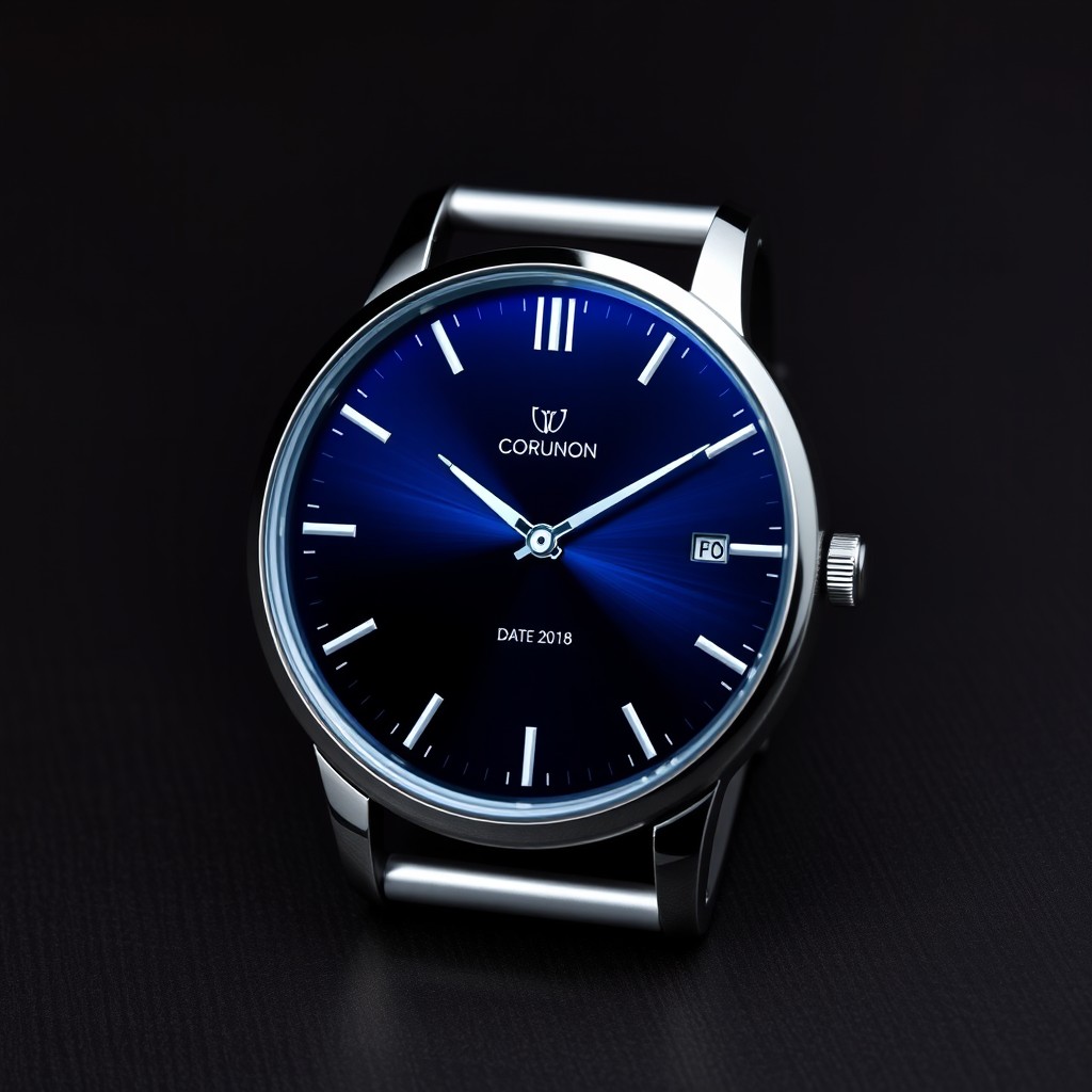 A beautifully designed watch face featuring a sleek, modern aesthetic with a minimalist style