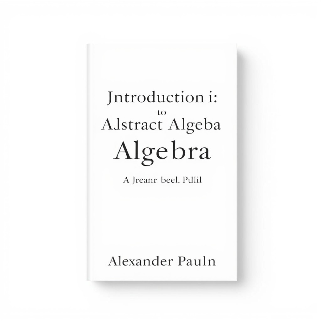 A clean and minimalistic book cover design featuring a predominantly white background