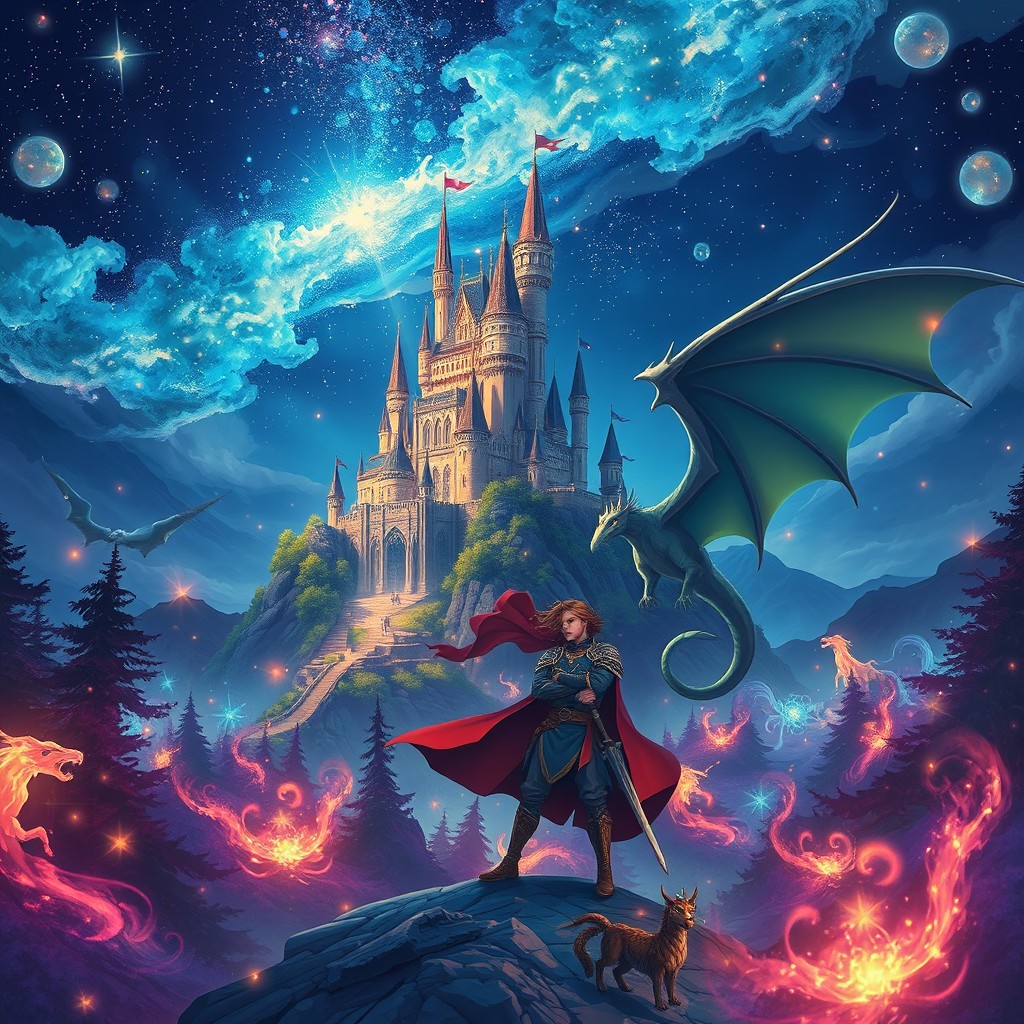 A visually stunning and immersive illustration representing the theme of 'Amazing Stories'