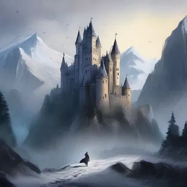 In the fantasy novel, the characters embarked on a treacherous journey across the sleety mountains to reach the enchanted castle.