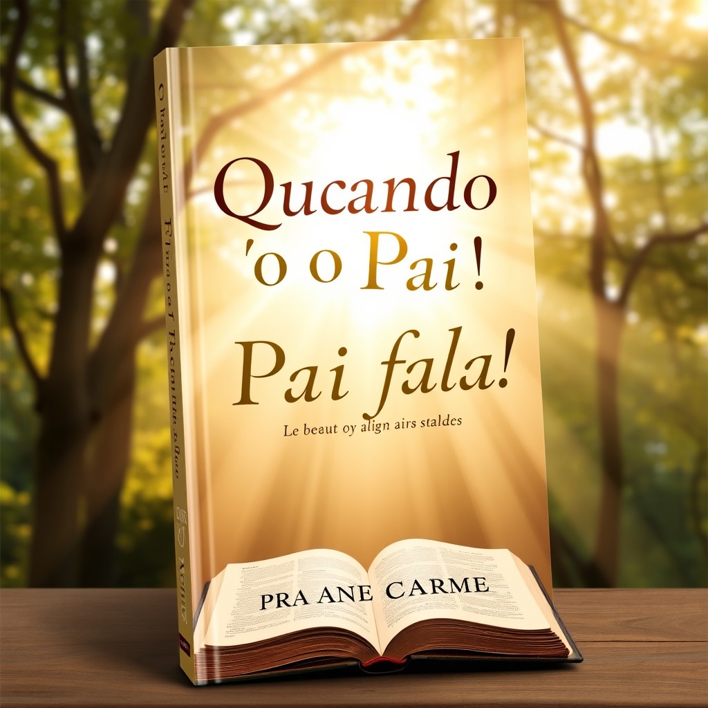 Book cover for a Christian book titled 'Quando o Pai fala!' by author Pra