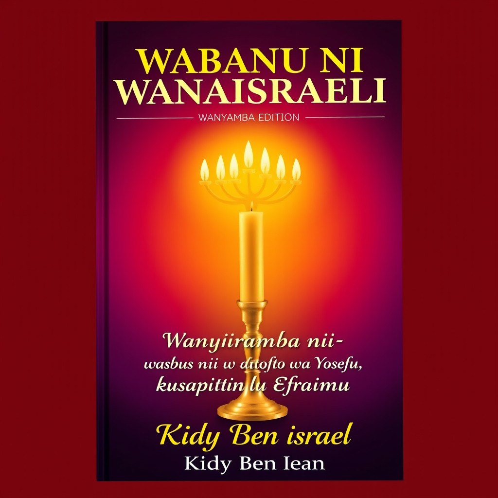 A vibrant and elegant cover design featuring a Manora 7 stick golden candle prominently placed in the center