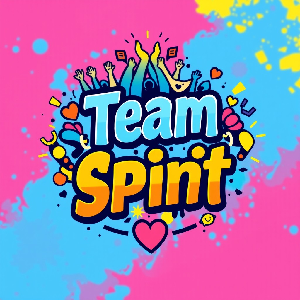 A vibrant and dynamic T-shirt design that embodies team spirit, values, and identity