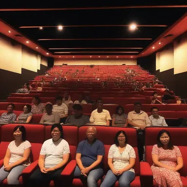 The cinema was packed with excited moviegoers eagerly anticipating the highly anticipated action film.