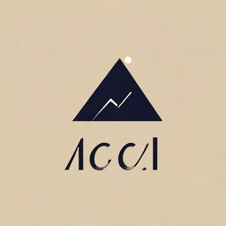 Design a logo featuring the word 'Aco' in a modern and sleek typeface, with a stylized representation of a mountain beside it.