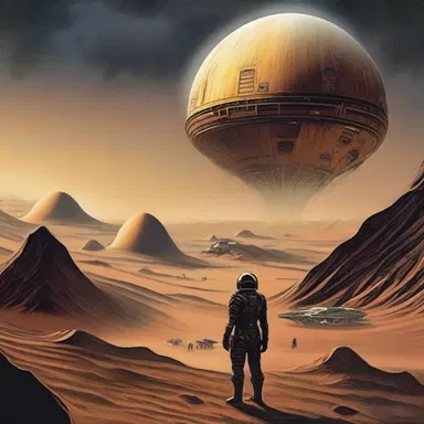 In the science fiction novel 'Dune', the author explores a distant future where interstellar travel and political intrigue shape the destiny of humanity.