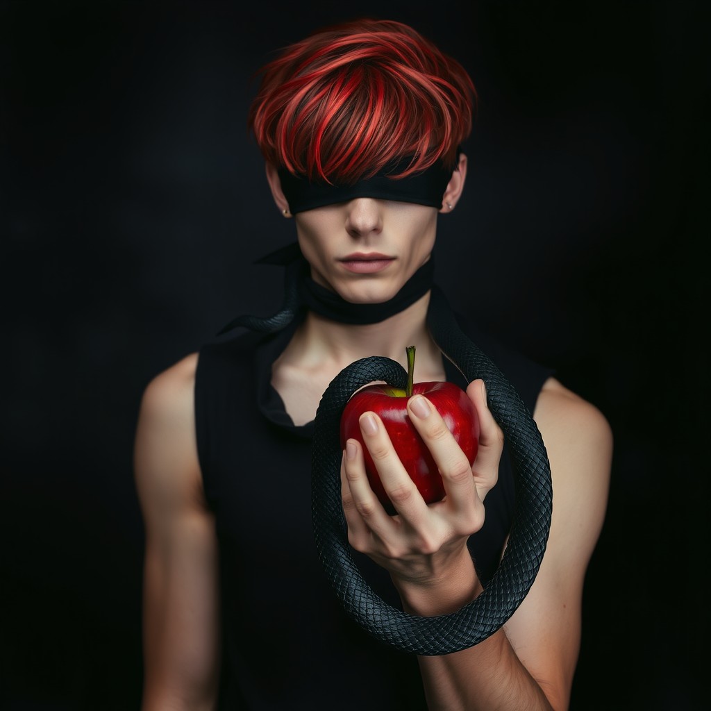 A dramatic scene set against a dark, gloomy background