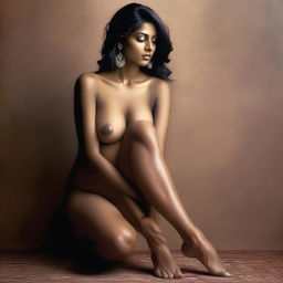 This is a tastefully done, high-resolution photograph of an elegant Indian woman