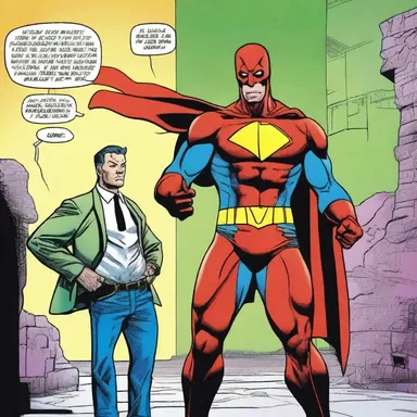 In the comic book series, the superhero becomes disconcerted when he realizes his arch-nemesis knows his secret identity.