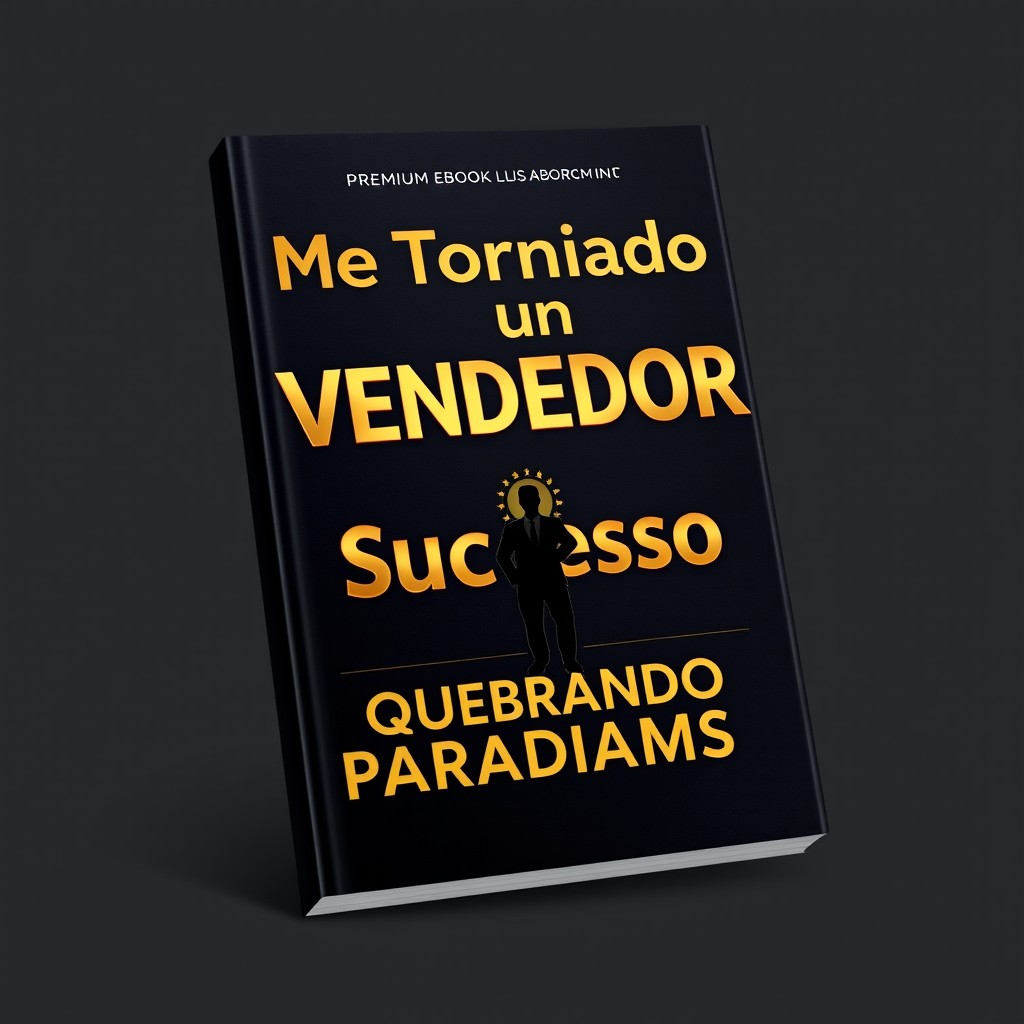 A premium ebook cover design with a dark background featuring subtle geometric textures