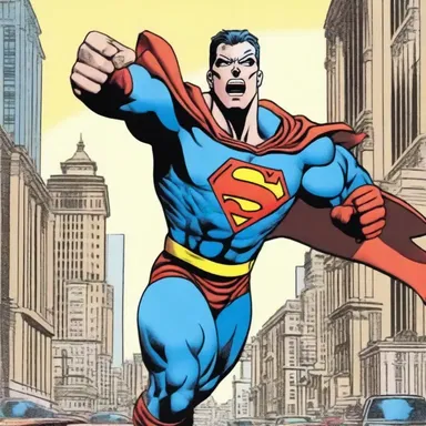 In the comic book, the hero's shrieked battle cry echoed through the city as he fought against the evil forces.