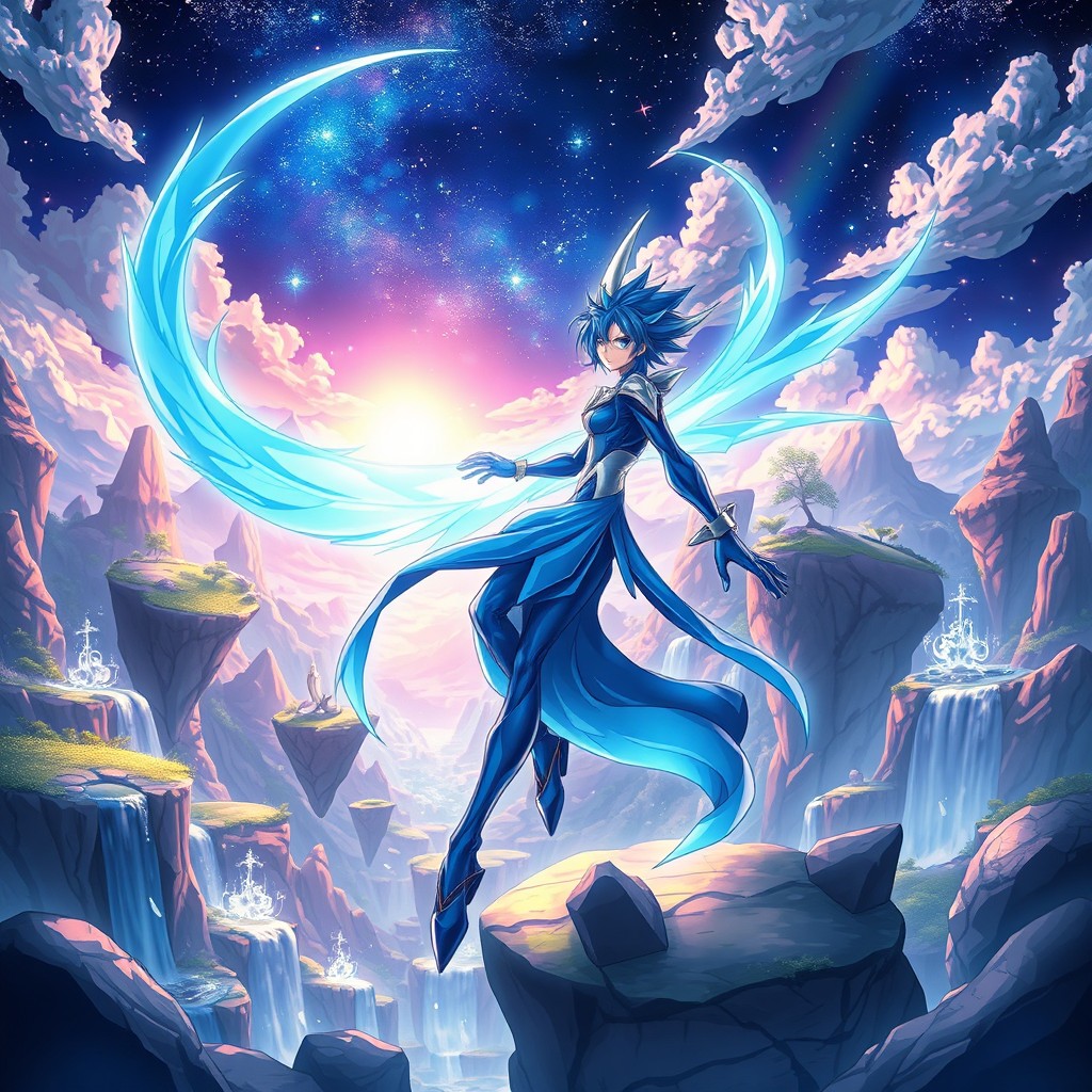 A vibrant and captivating wallpaper featuring Rimuru Tempest at the end of the light novel series