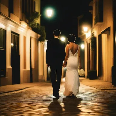 As the couple walked hand in hand along the dimly lit streets, the linkboy's torch illuminated their path, creating a romantic ambiance.