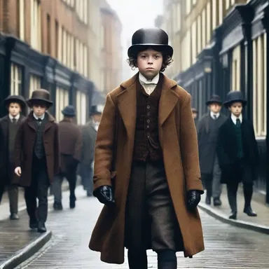 In the historical drama film, set in the Victorian era, the main character hires a linkboy to navigate the gloomy streets of London.