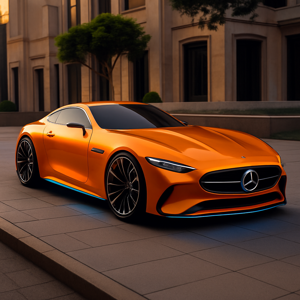 Mercedes sl 2025 from the future,  let me see you can design