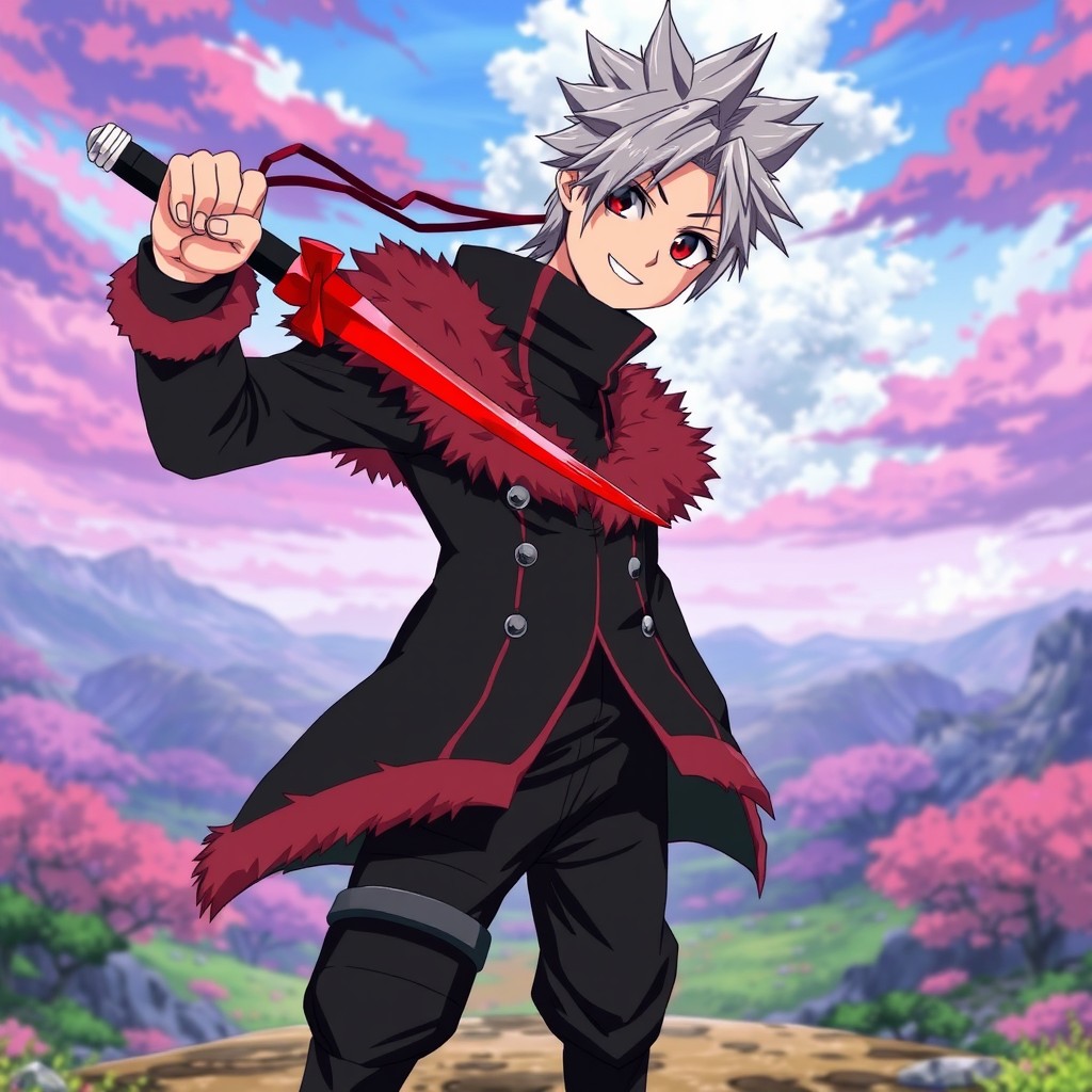 A young man character inspired by Naruto Shippuden, representing Jashin's Servant