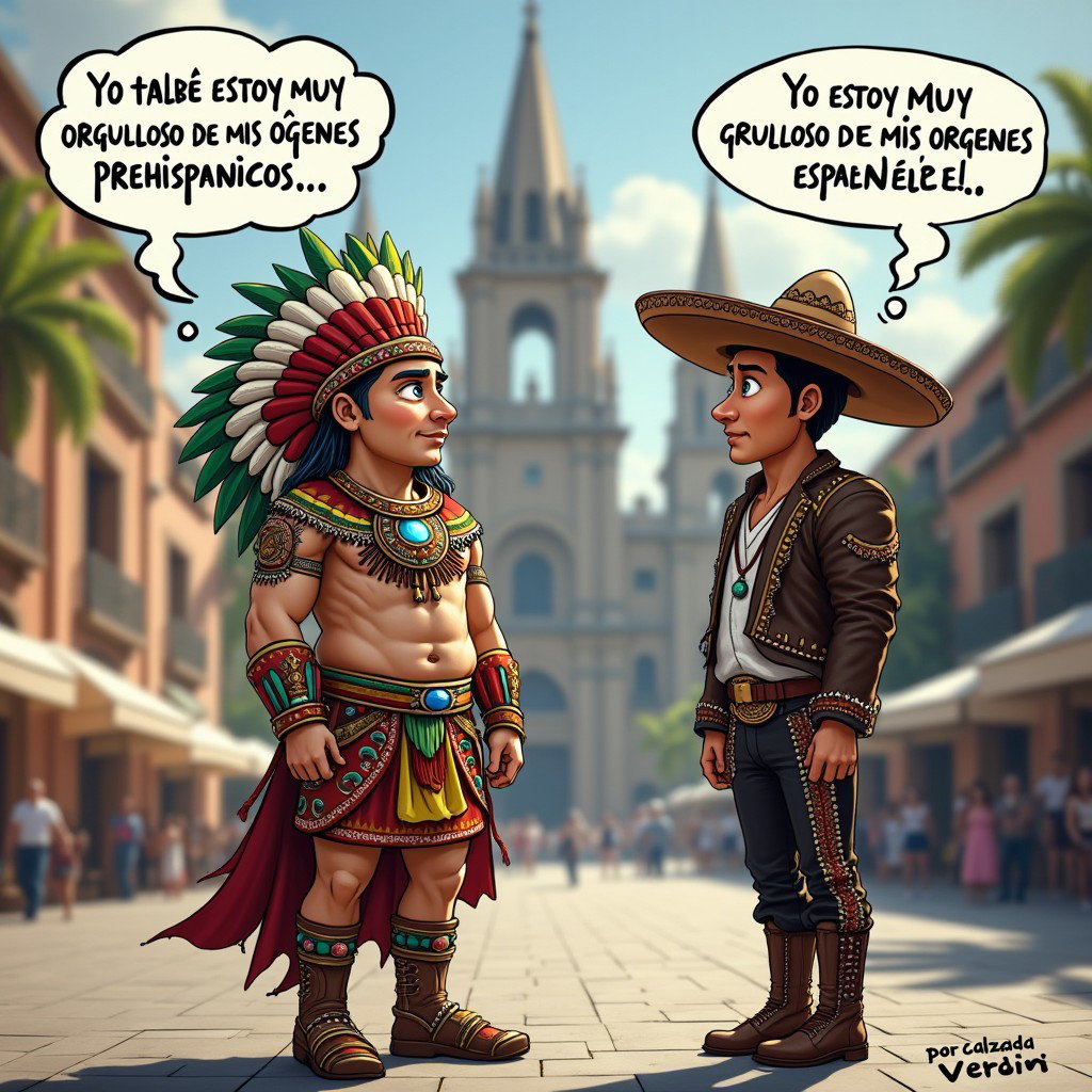 An engaging scene depicting a very fair-skinned Russian man embodying a Toltec Tlatoani, wearing elaborate Mesoamerican tribal chief attire, complete with huaraches and colorful plumage