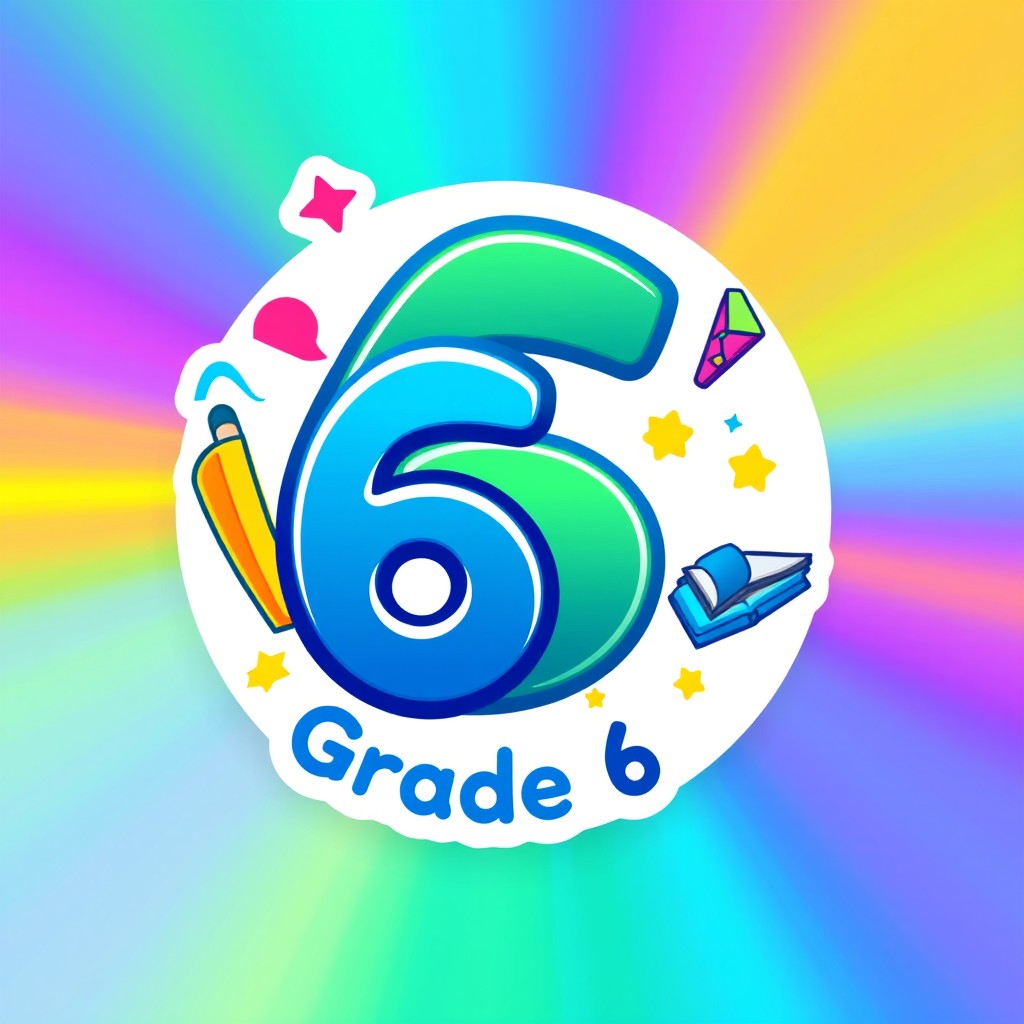 Dynamic Grade 6 Logo Design