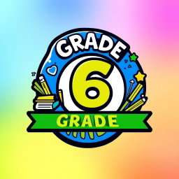 Dynamic Grade 6 Logo Design