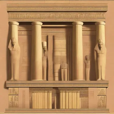 The social organization of the ancient Egyptian civilization is evident in the grand design and layout of their temples and tombs.