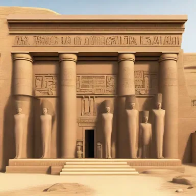 The social organization of the ancient Egyptian civilization is evident in the grand design and layout of their temples and tombs.