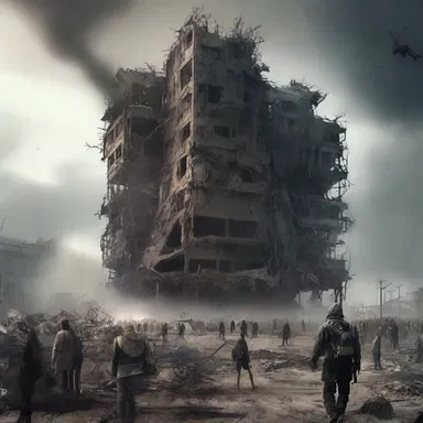 In the dystopian novel, the author explores the social organization of a post-apocalyptic society and the hierarchical structure that emerges among the survivors.