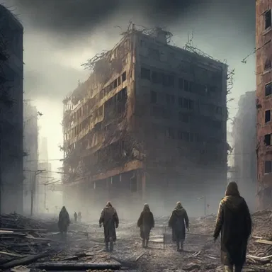 In the dystopian novel, the author explores the social organization of a post-apocalyptic society and the hierarchical structure that emerges among the survivors.