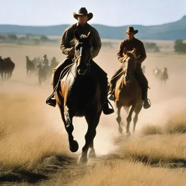 The restiveness of the horse as it bolts through the field added tension to the thrilling chase scene in the movie.
