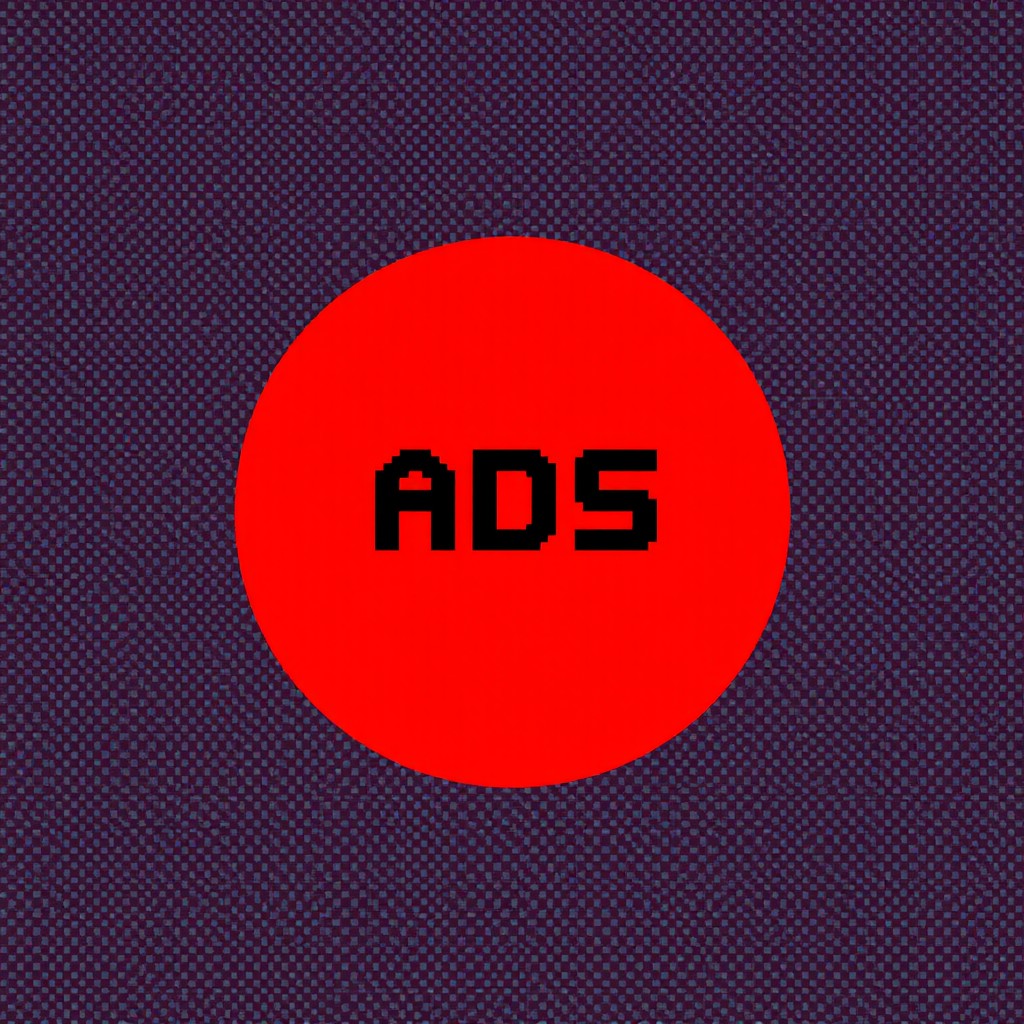 Bold Ads Design: Red Circle with Striking Contrast