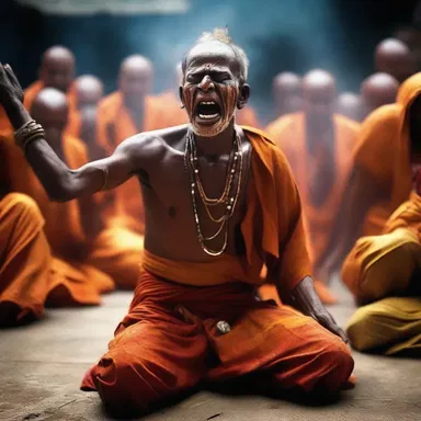 In some religious rituals, devotees go into convulsive trances as they are believed to be possessed by spirits.