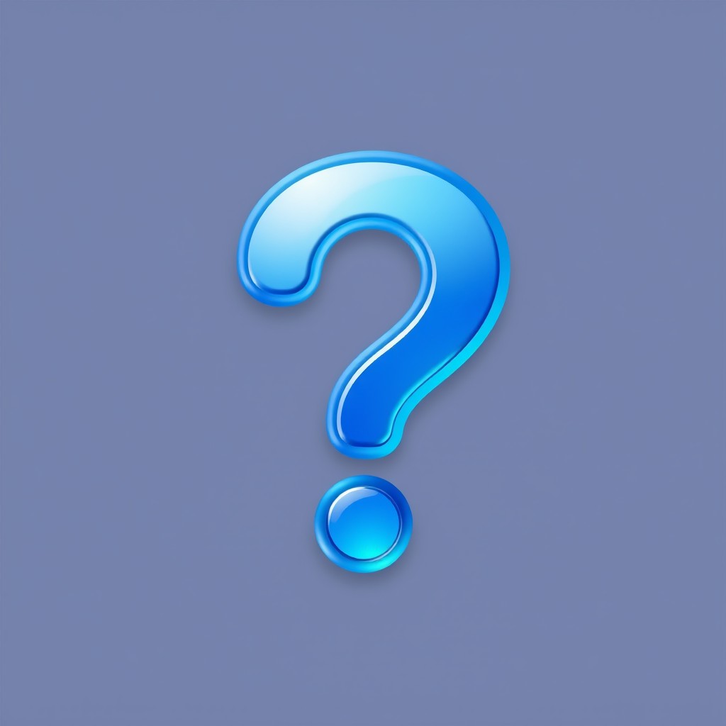 Sleek 64x64 Pixel Question Mark Icon