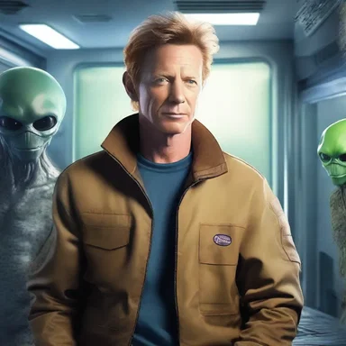 In the science fiction story, the character embarks on a thrilling adventure to save the galaxy from the evil aliens, but in his spare time, he works as a fuller to make a living.