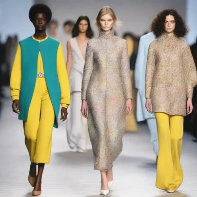 The fashion designer showcased a remarkable collection of clothes inspired by the fuller's profession, featuring fabrics that were perfectly cleaned and thickened.