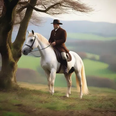 The author described the protagonist's horse with a crupper in their novel, creating a vivid image of the horse riding through the countryside.