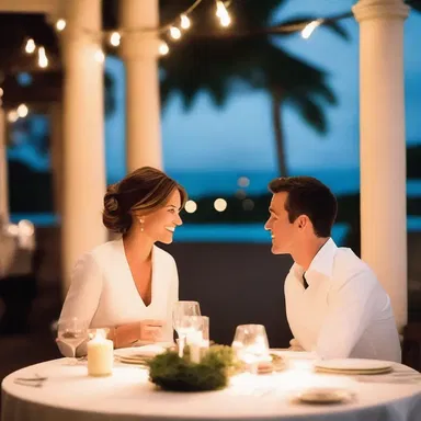 The couple spent the evening multiplicatively enjoying their candlelit dinner and passionate conversation.