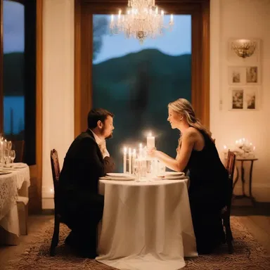 The couple spent the evening multiplicatively enjoying their candlelit dinner and passionate conversation.