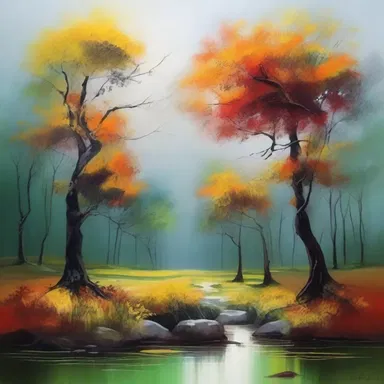 The artist brilliantly captured the essence of nature by multiplicatively blending various shades and textures in their painting.