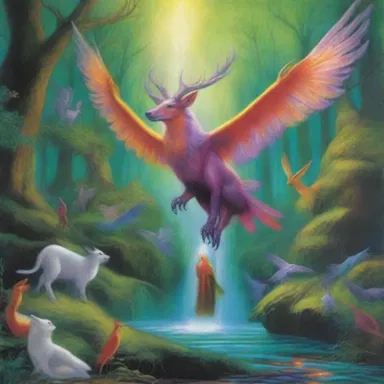 The author painted a vivid aural image of the mystical creatures and enchanted realms in his fantasy novel.