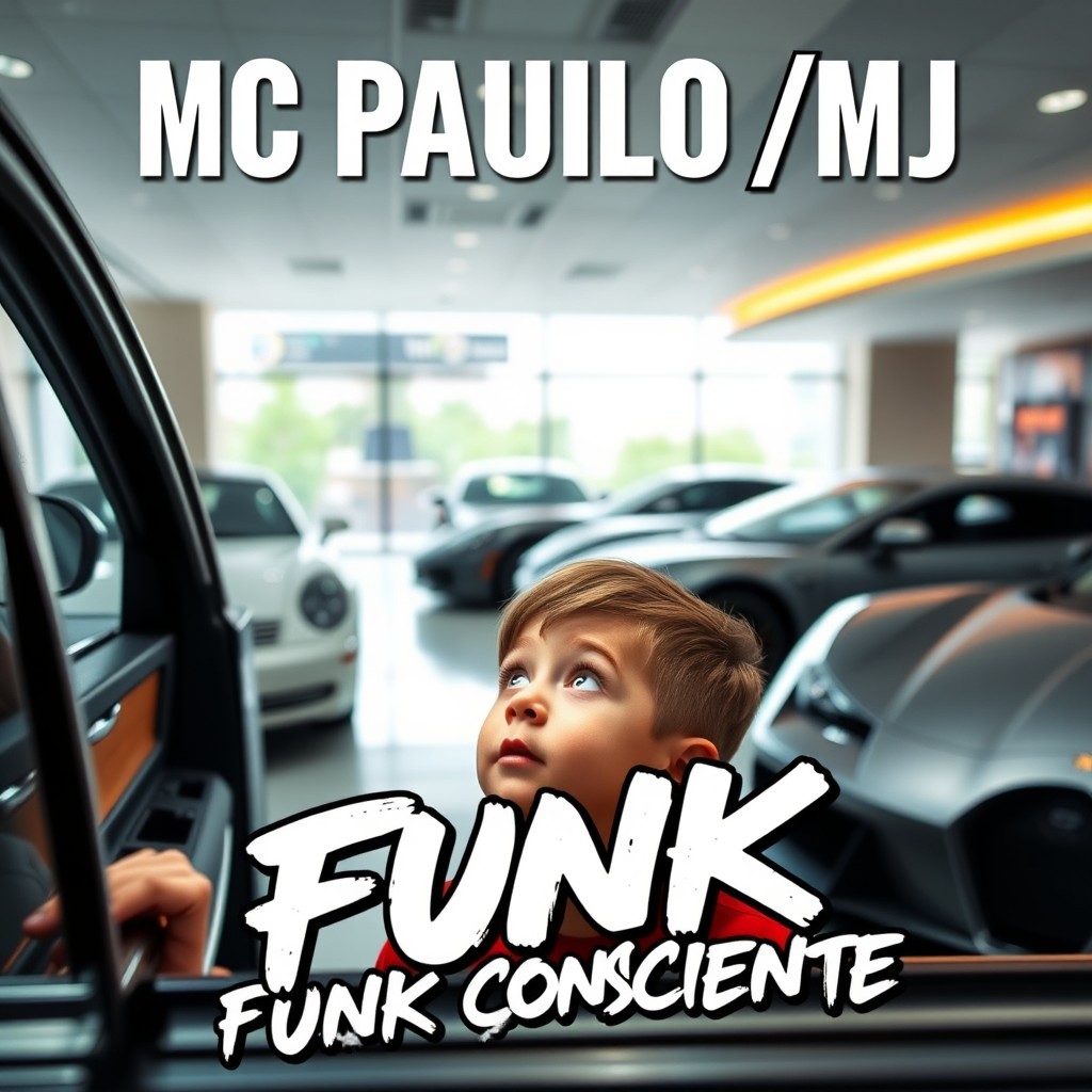 A vibrant banner featuring the text 'MC PAULO MJ' prominently displayed at the top