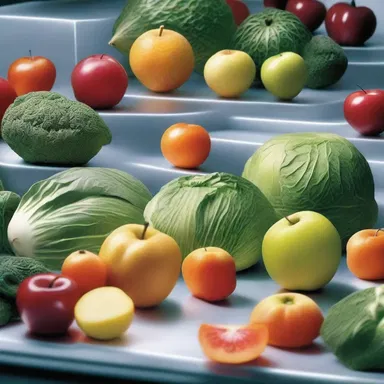 In the futuristic world depicted in the novel, the characters used advanced technology to effortlessly peel the outer layers of fruits and vegetables.