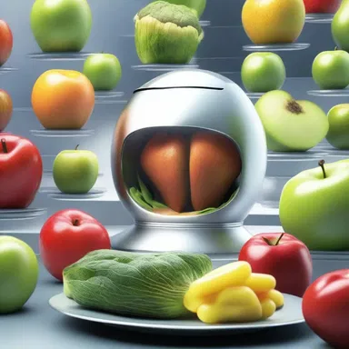 In the futuristic world depicted in the novel, the characters used advanced technology to effortlessly peel the outer layers of fruits and vegetables.