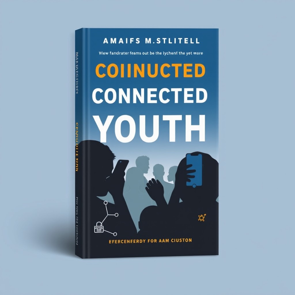 A book cover design with a clear and legible title and subtitle, utilizing clean and modern sans-serif fonts like Montserrat or Roboto to convey a sense of technology while maintaining humanity