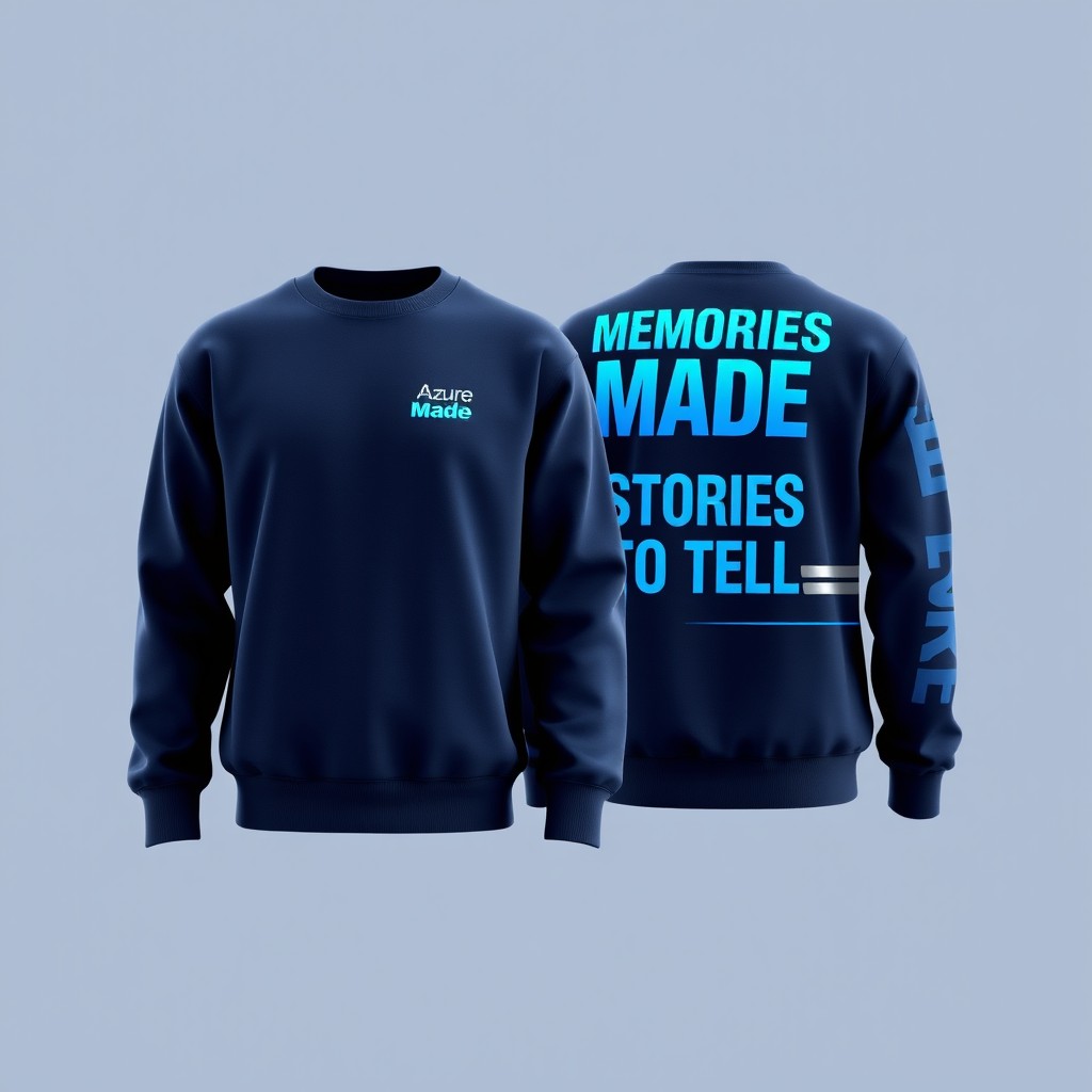 Minimalist Racing-Themed Sweatshirt Design | Azure Syndicate