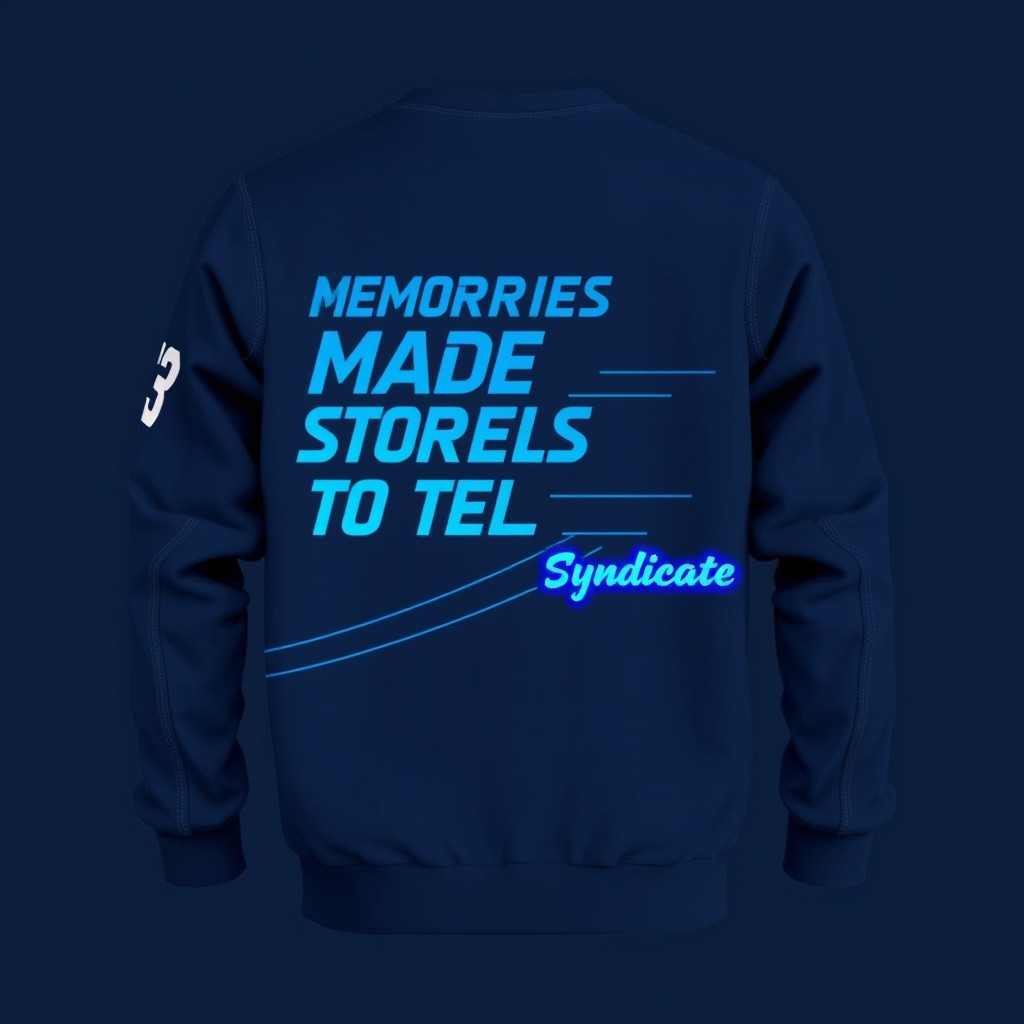 Minimalist Racing Sweatshirt Design | Azure Syndicate