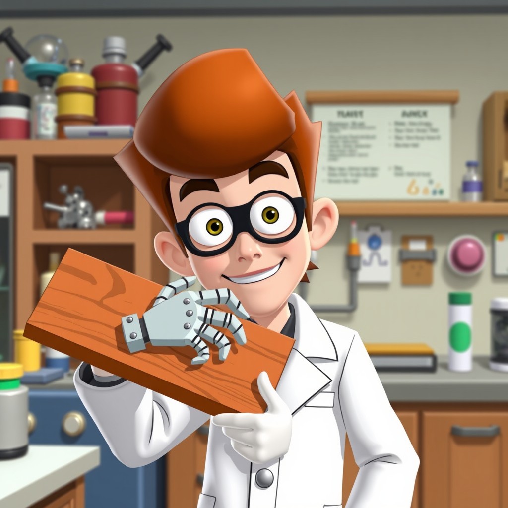 Dexter's Ingenious Creation: Robotic Hand