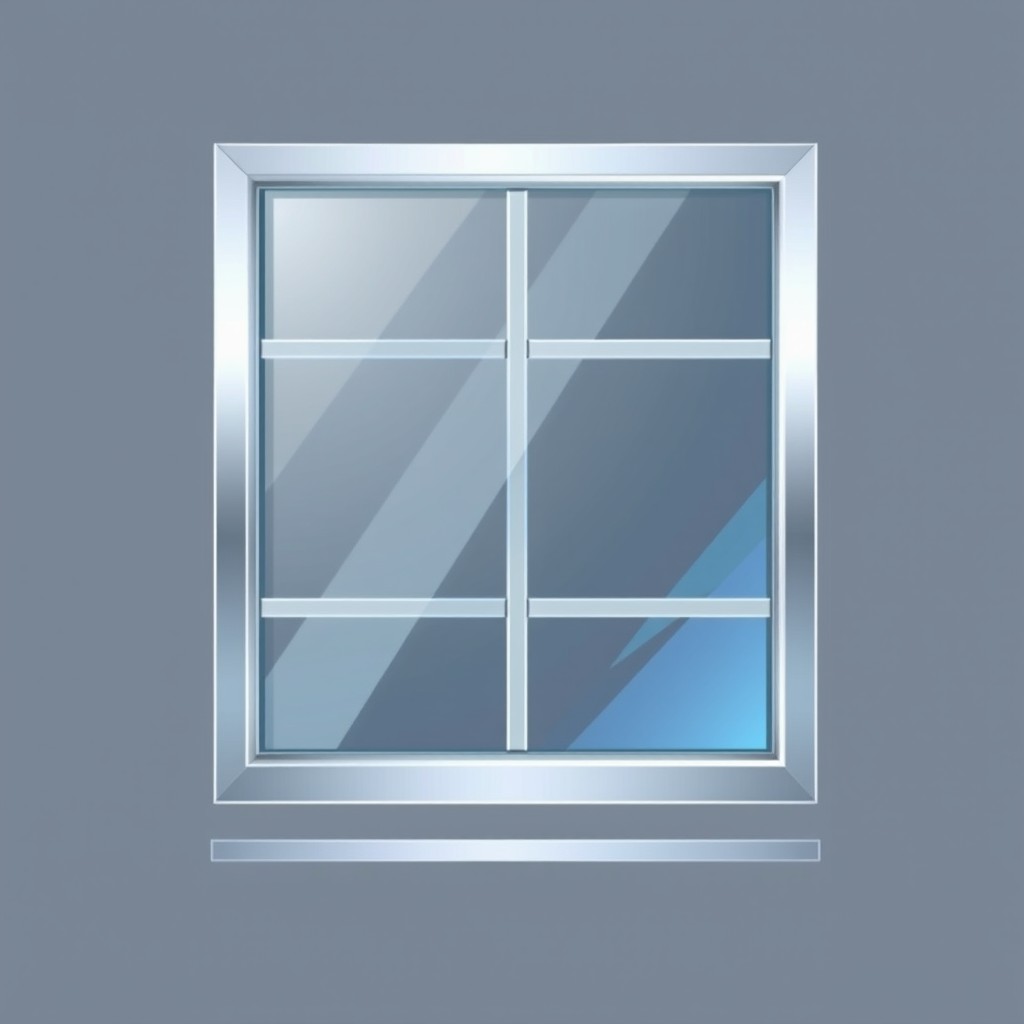 Stylish Aluminum Windows Icon Design | Modern Elegance