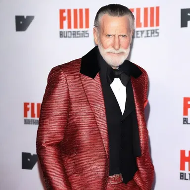The arrogant antagonist strutted down the red carpet, cock-a-hoop at the premiere of his latest blockbuster movie.