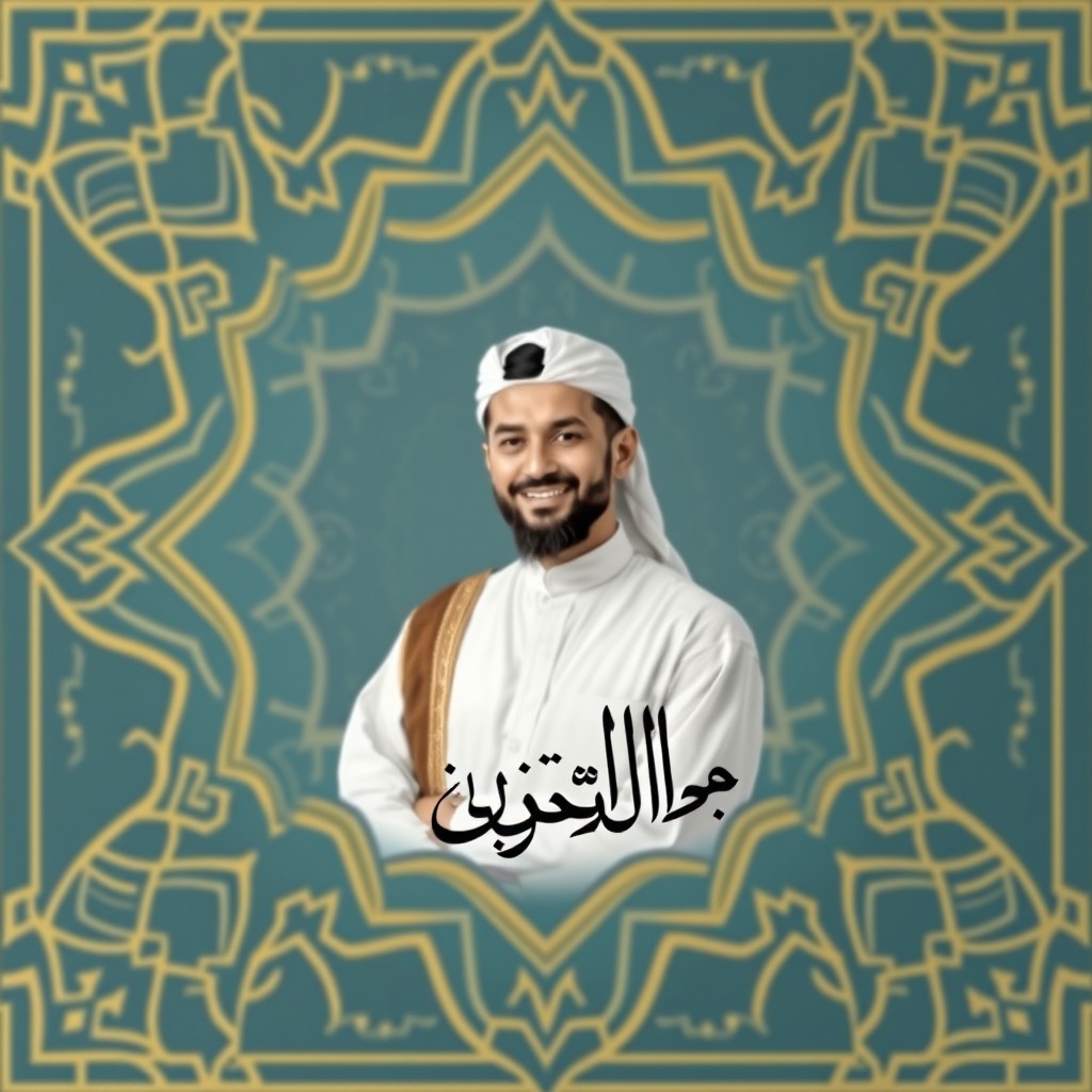 A beautifully designed YouTube banner with an Islamic theme