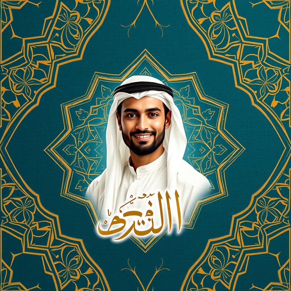 A beautifully designed YouTube banner with an Islamic theme, sized at 2560 x 1440 pixels
