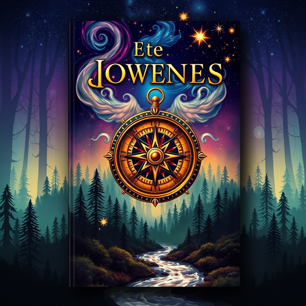 A vibrant and eye-catching book cover design that captures the essence of adventure and mystery